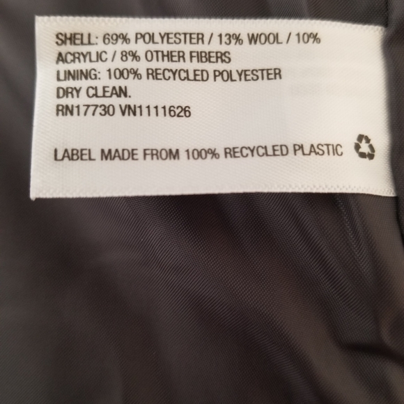 Women's Overcoat - A New Day Gray Plaid - Picture 6 of 7